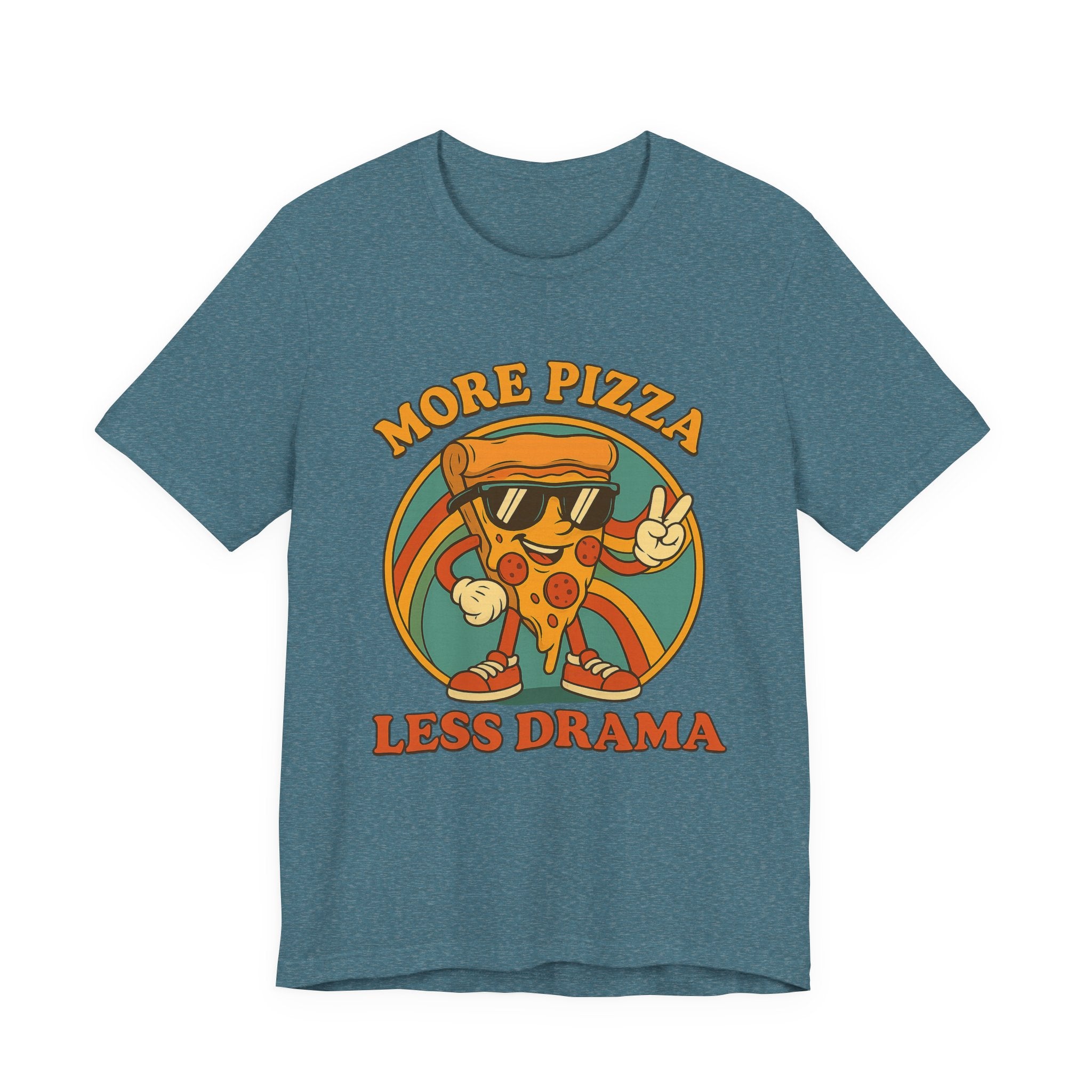 More Pizza Less Drama Shirt – Funny Pizza T-Shirt for Pizza Lovers | Unique Pizza Gifts & Graphic Tees
