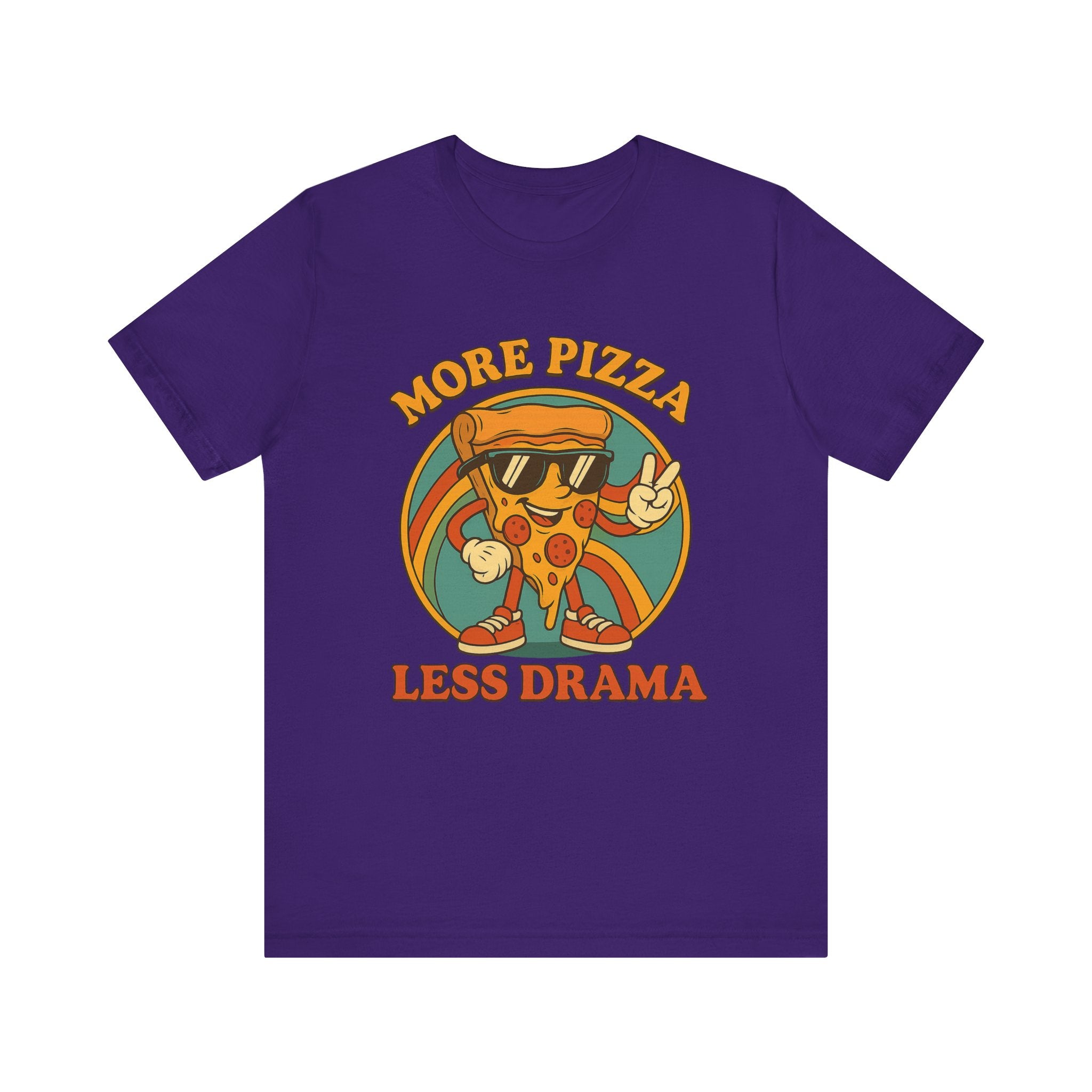 More Pizza Less Drama Shirt – Funny Pizza T-Shirt for Pizza Lovers | Unique Pizza Gifts & Graphic Tees