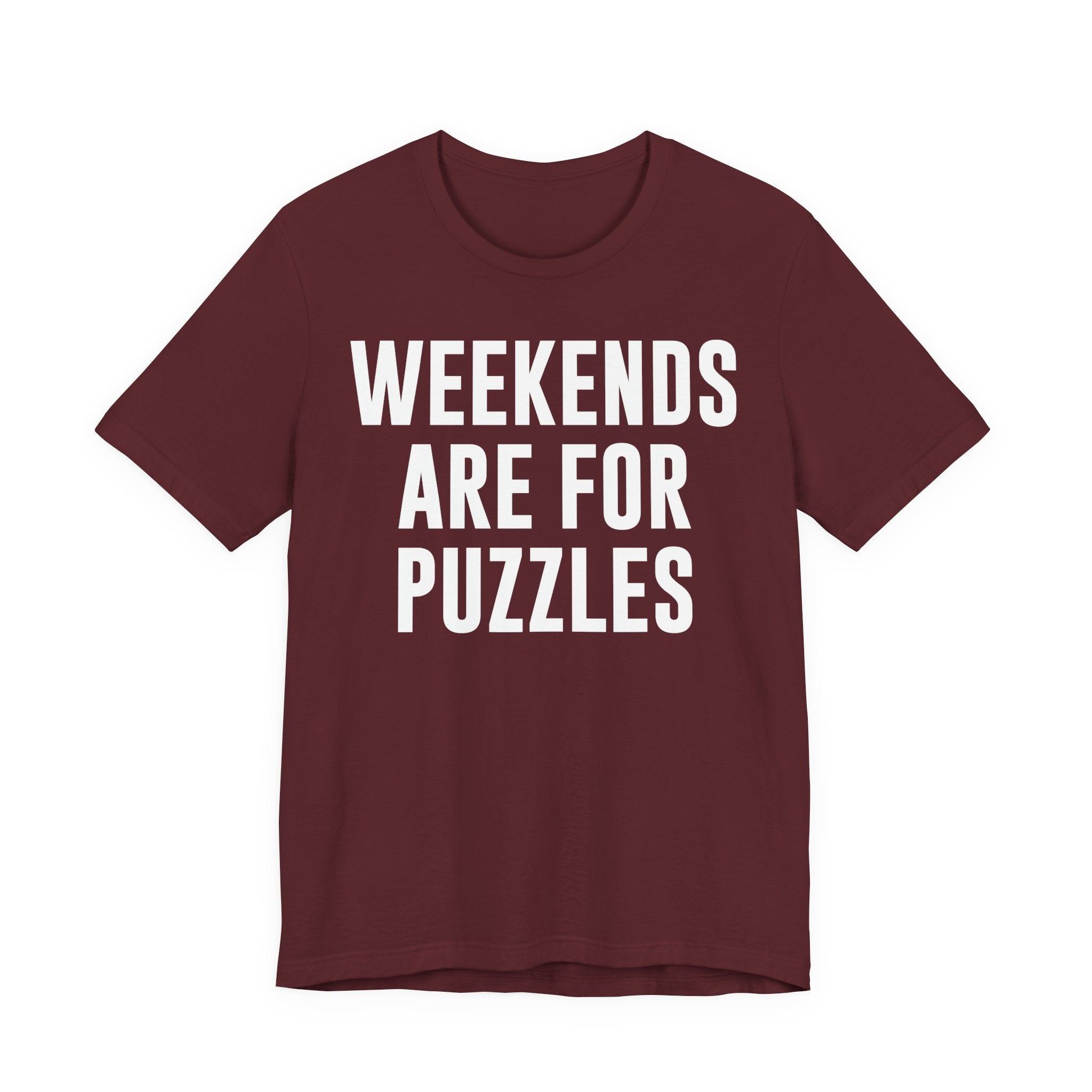 Weekends Are for Puzzles Shirt – Funny Puzzle T-Shirt for Puzzlers, Jigsaw Fans & Puzzle Enthusiasts | Gifts for Puzzle Lovers