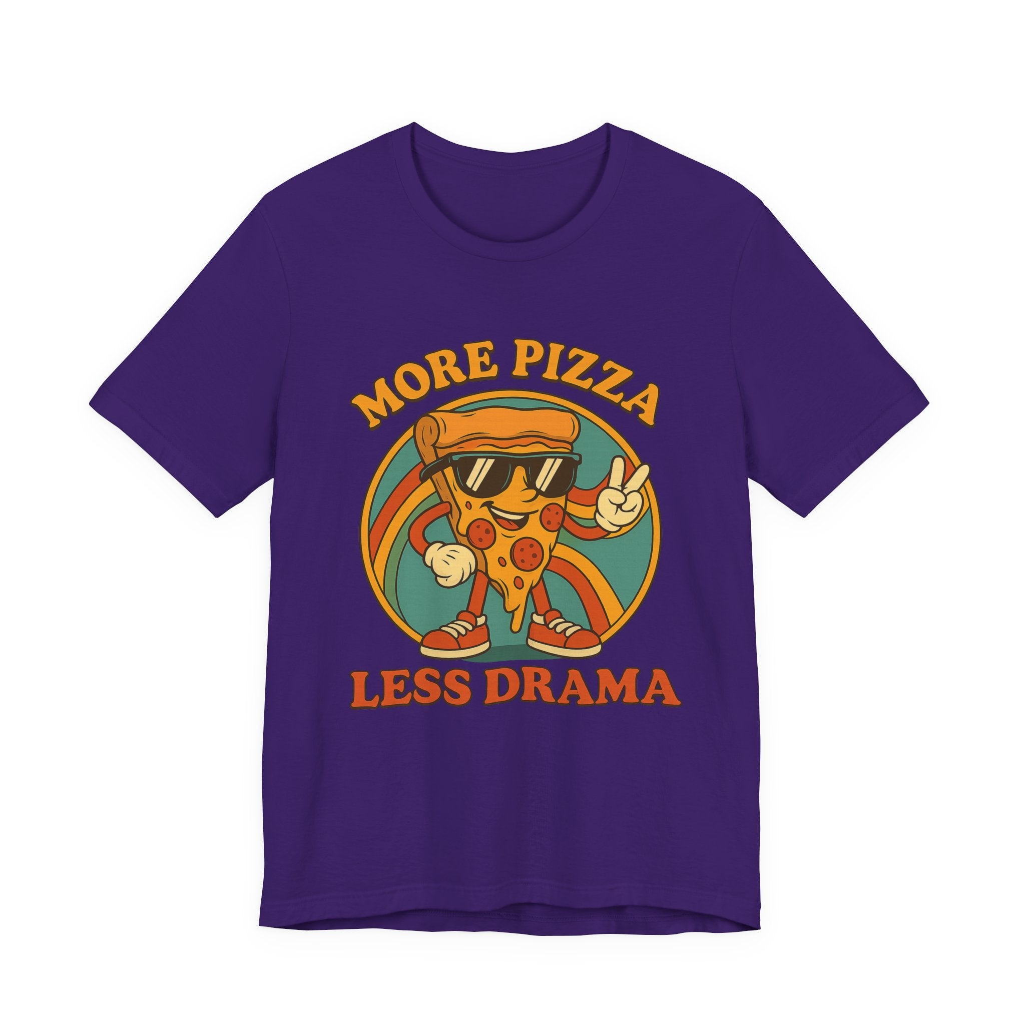 More Pizza Less Drama Shirt – Funny Pizza T-Shirt for Pizza Lovers | Unique Pizza Gifts & Graphic Tees