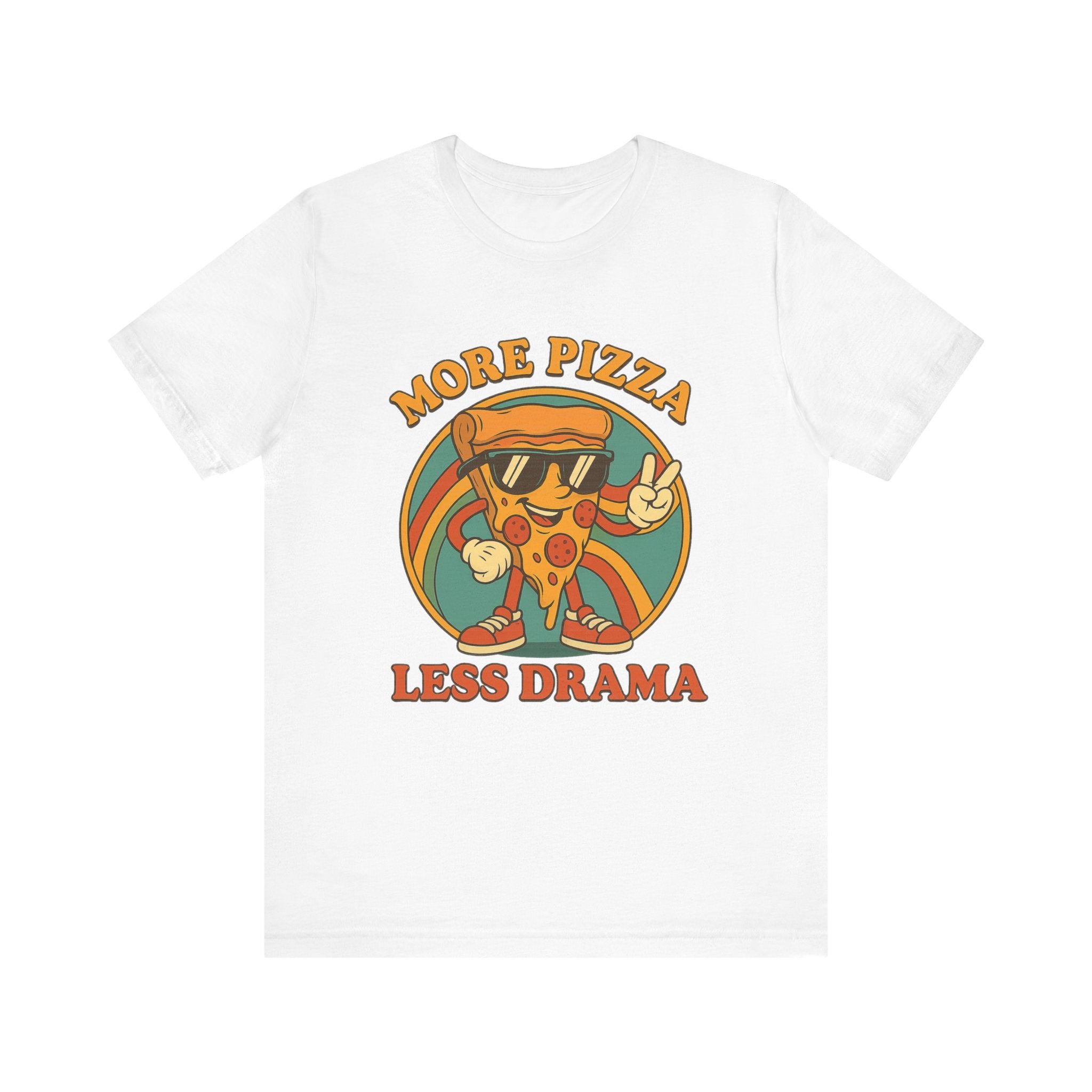 More Pizza Less Drama Shirt – Funny Pizza T-Shirt for Pizza Lovers | Unique Pizza Gifts & Graphic Tees