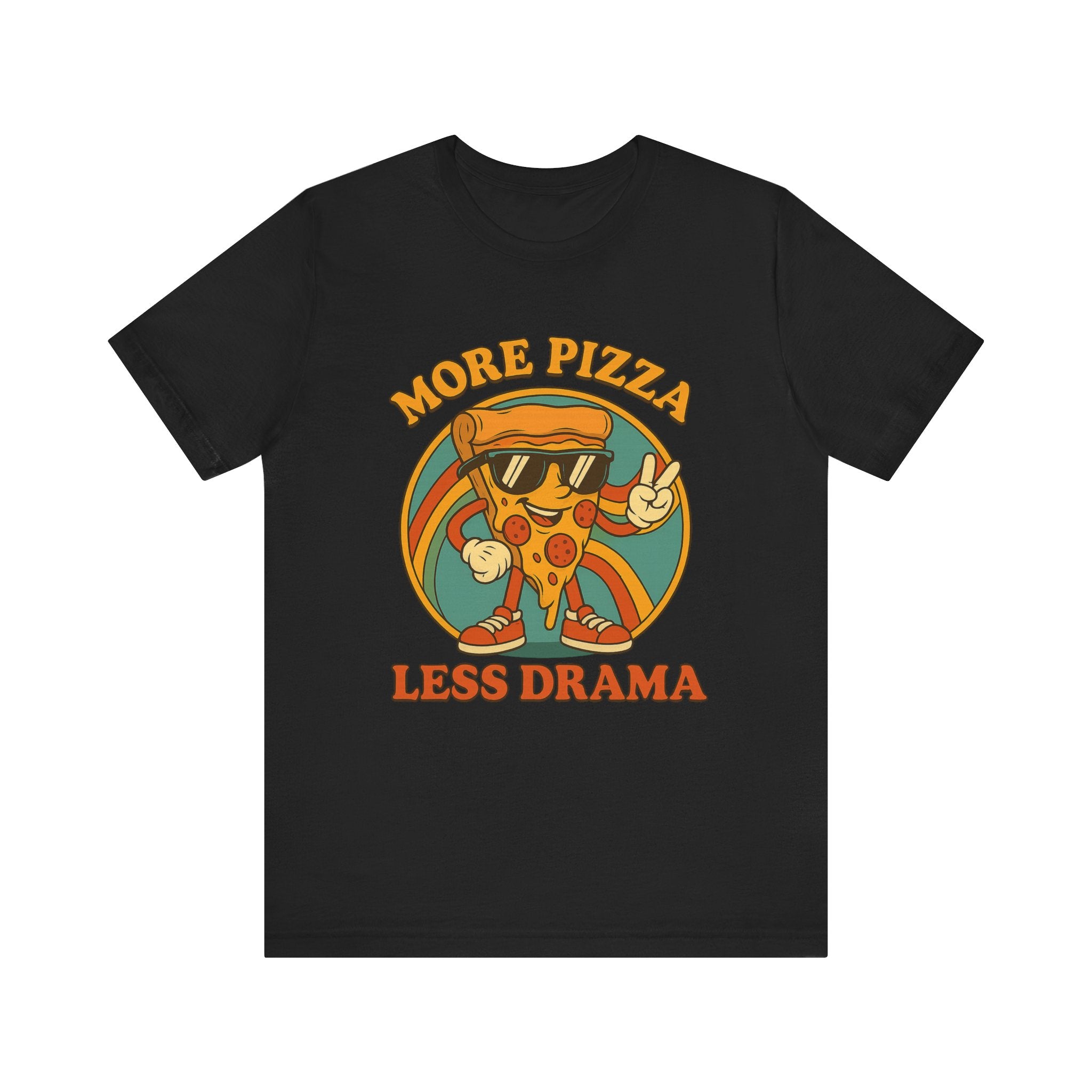 More Pizza Less Drama Shirt – Funny Pizza T-Shirt for Pizza Lovers | Unique Pizza Gifts & Graphic Tees