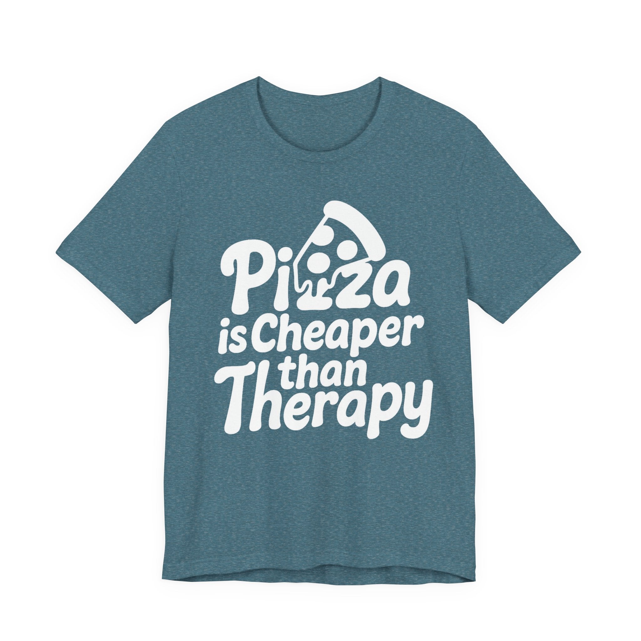 Pizza Is Cheaper Than Therapy Shirt – Funny Pizza T-Shirt for Pizza Lovers | Unique Pizza Gifts & Graphic Tees