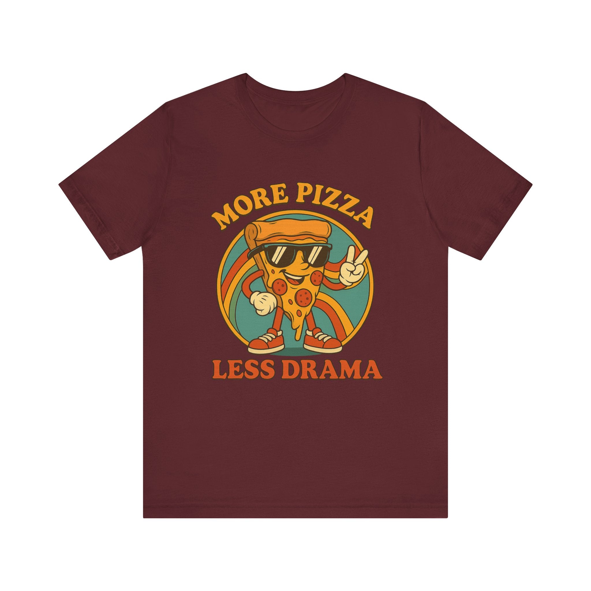 More Pizza Less Drama Shirt – Funny Pizza T-Shirt for Pizza Lovers | Unique Pizza Gifts & Graphic Tees