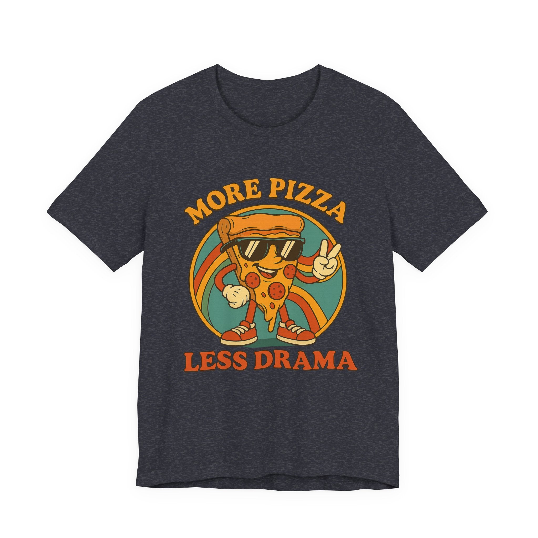 More Pizza Less Drama Shirt – Funny Pizza T-Shirt for Pizza Lovers | Unique Pizza Gifts & Graphic Tees