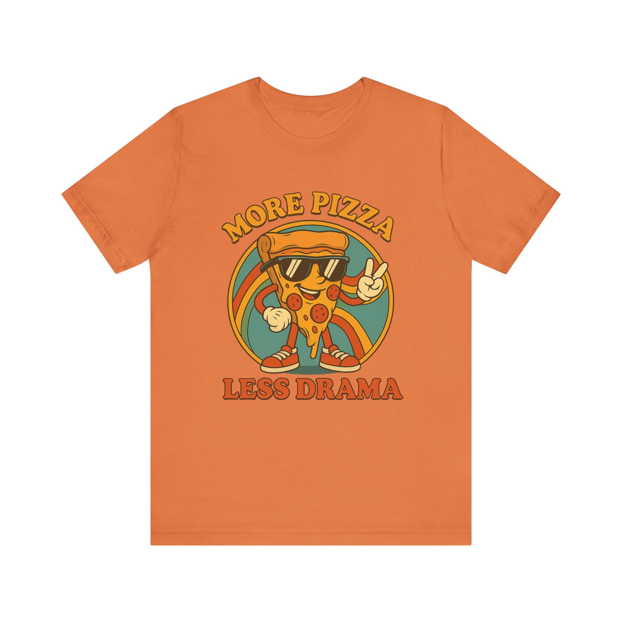 More Pizza Less Drama Shirt – Funny Pizza T-Shirt for Pizza Lovers | Unique Pizza Gifts & Graphic Tees