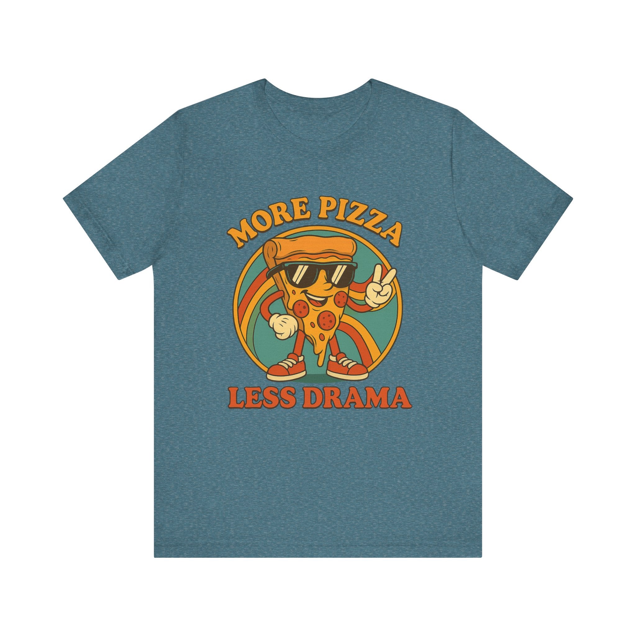 More Pizza Less Drama Shirt – Funny Pizza T-Shirt for Pizza Lovers | Unique Pizza Gifts & Graphic Tees