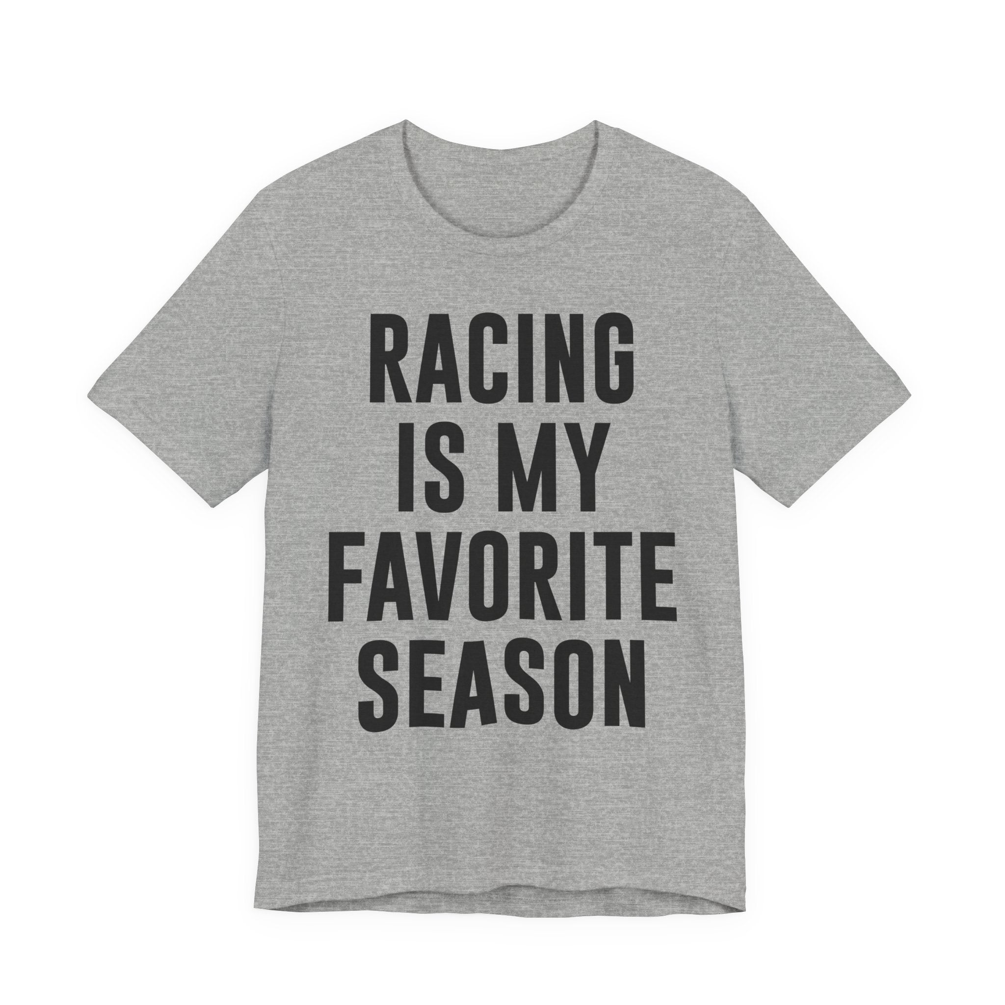 Racing Is My Favorite Season T-Shirt – Dirt Track & Oval Racing Shirt for Fans, Girlfriends & Wives | Funny Race Night Tee T-Shirt