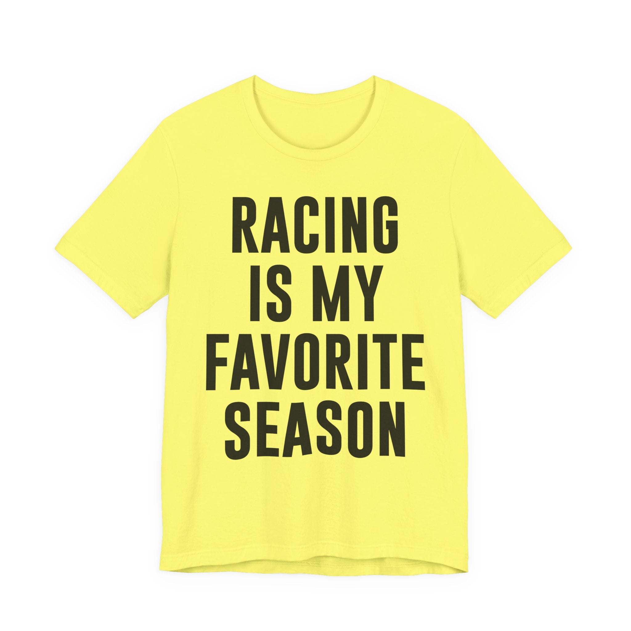 Racing Is My Favorite Season T-Shirt – Dirt Track & Oval Racing Shirt for Fans, Girlfriends & Wives | Funny Race Night Tee T-Shirt