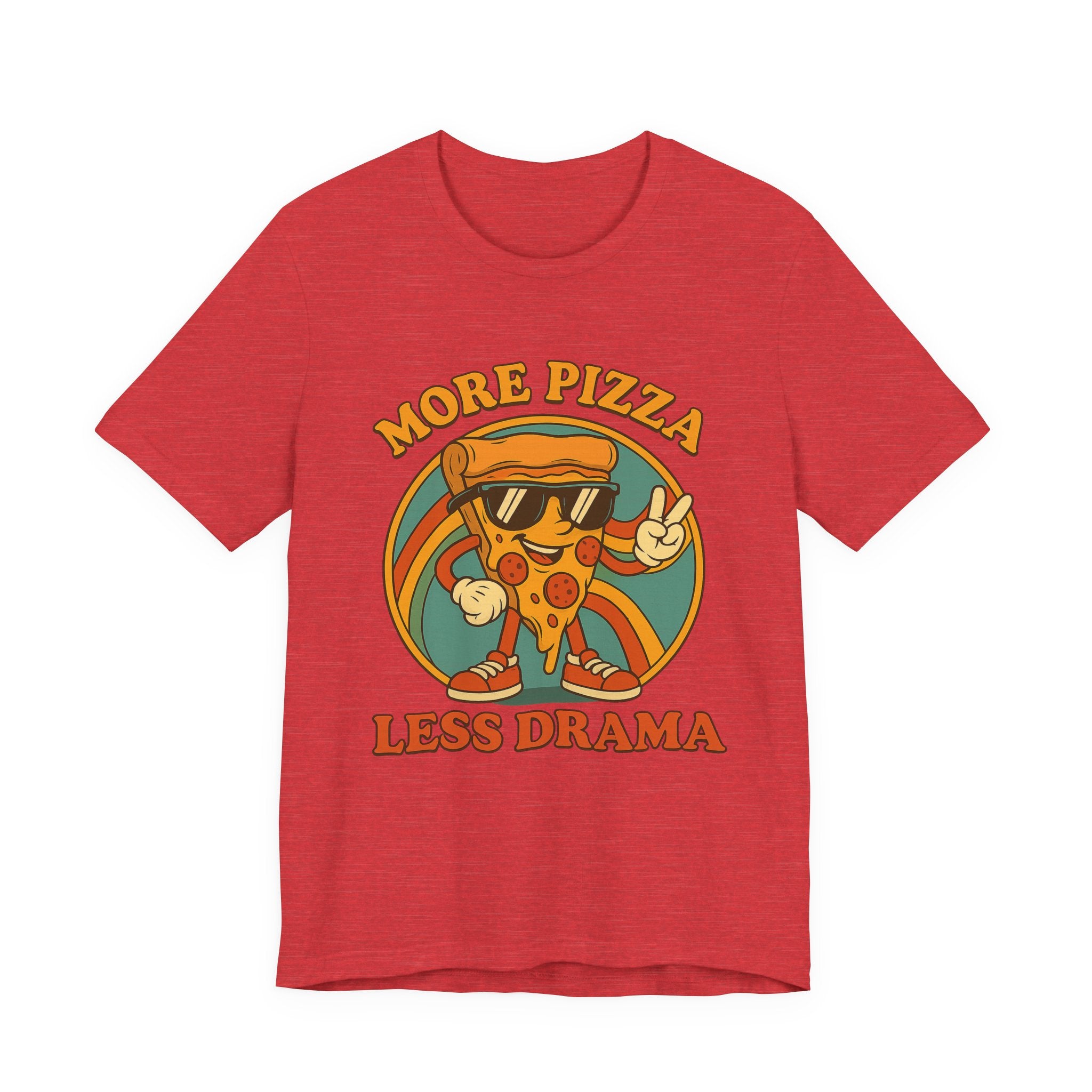 More Pizza Less Drama Shirt – Funny Pizza T-Shirt for Pizza Lovers | Unique Pizza Gifts & Graphic Tees
