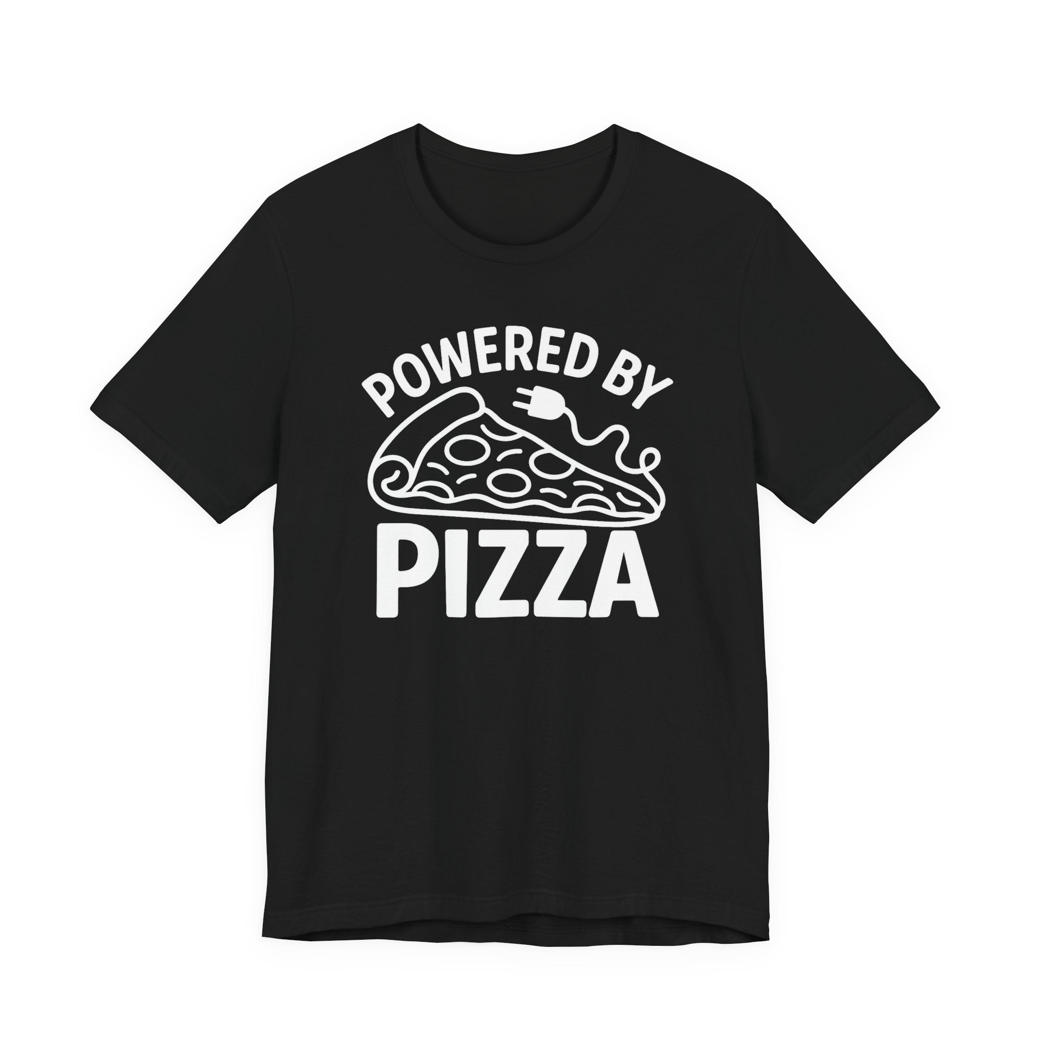 Powered by Pizza Shirt – Funny Pizza T-Shirt for Pizza Lovers | Unique Pizza Gifts & Graphic Tees T-Shirt