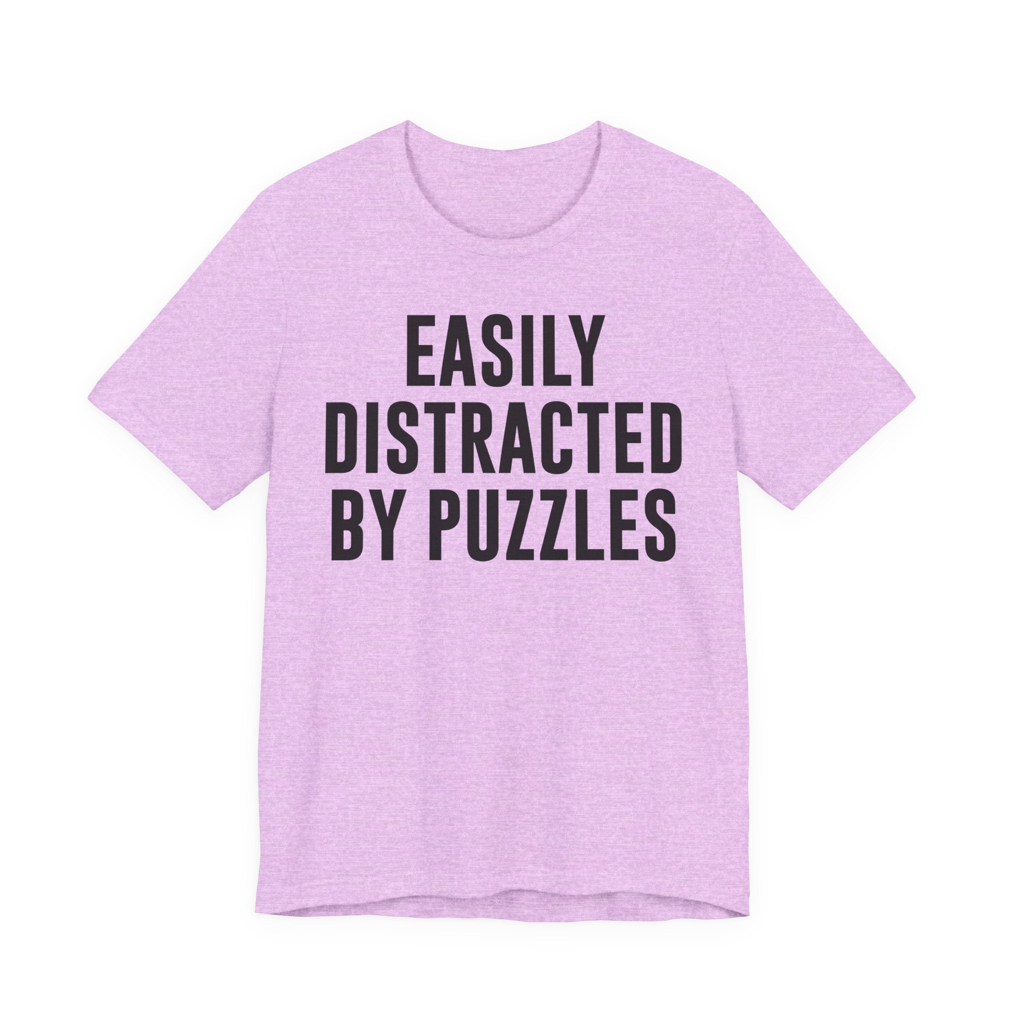 Easily Distracted by Puzzles Shirt – Funny Puzzle T-Shirt for Puzzlers, Jigsaw Fans & Puzzle Lovers | Gifts for Puzzle Enthusiasts
