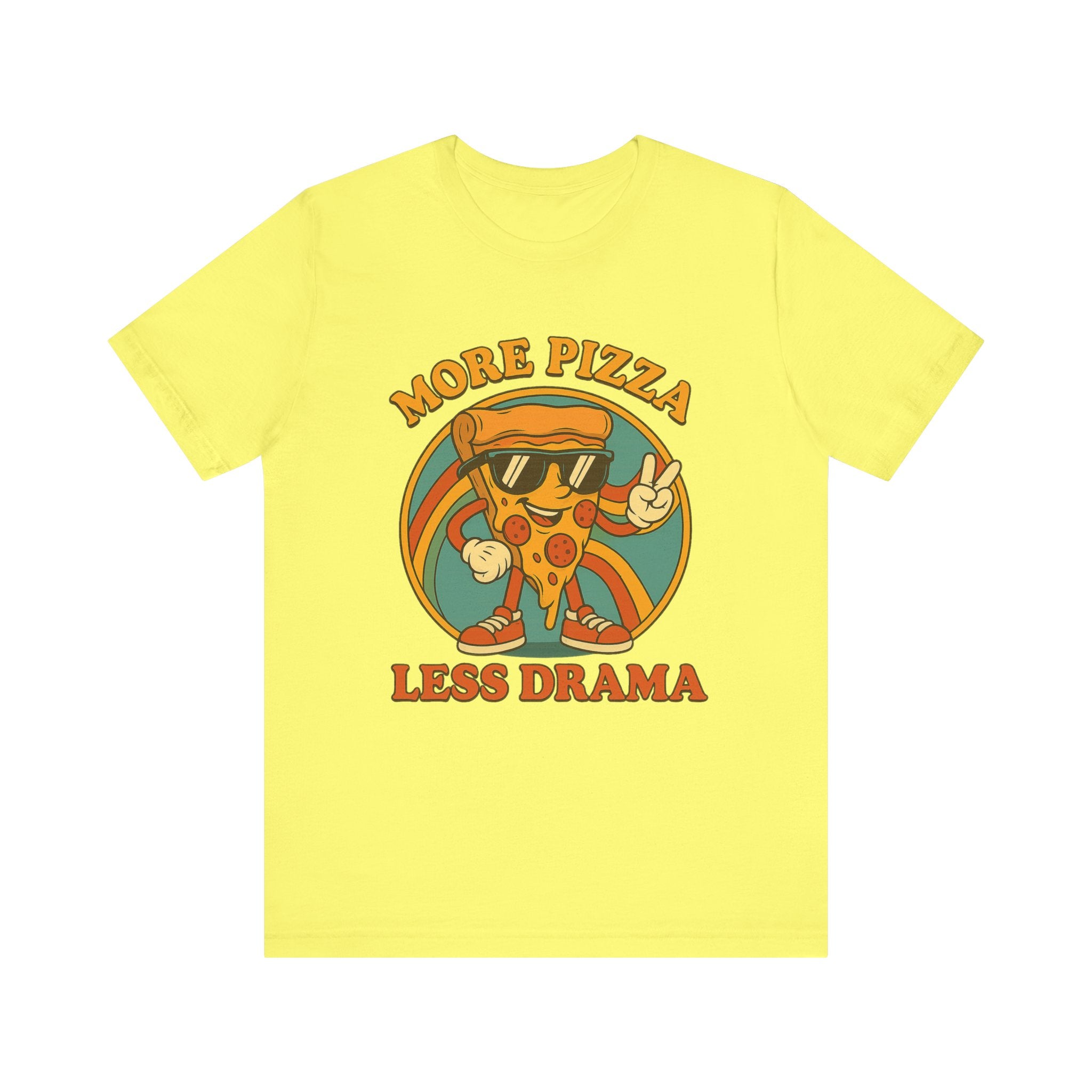 More Pizza Less Drama Shirt – Funny Pizza T-Shirt for Pizza Lovers | Unique Pizza Gifts & Graphic Tees