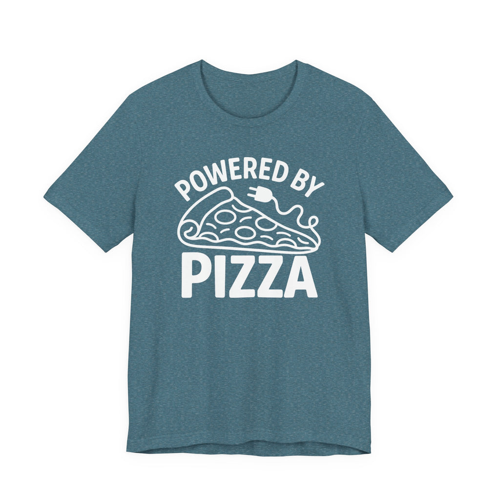 Powered by Pizza Shirt – Funny Pizza T-Shirt for Pizza Lovers | Unique Pizza Gifts & Graphic Tees T-Shirt