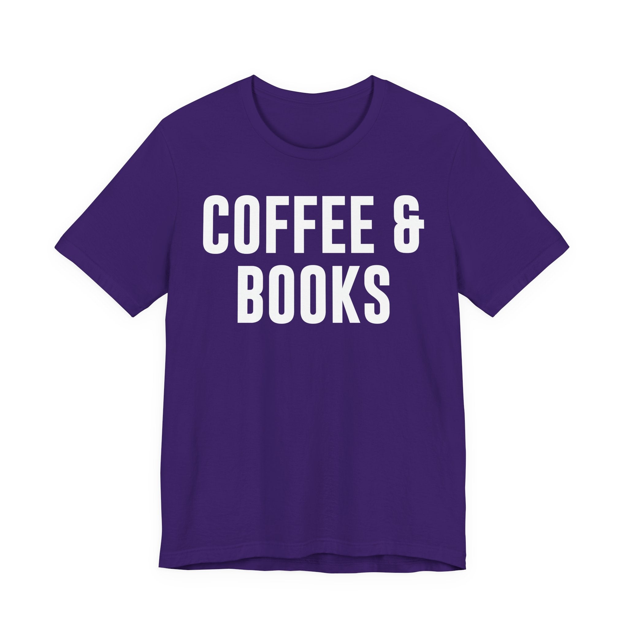 Coffee and Books T-Shirt – Book Lover & Coffee Shirt Gift for Bookworms, Book Nerds, Bibliophiles & Book Club Members T-Shirt