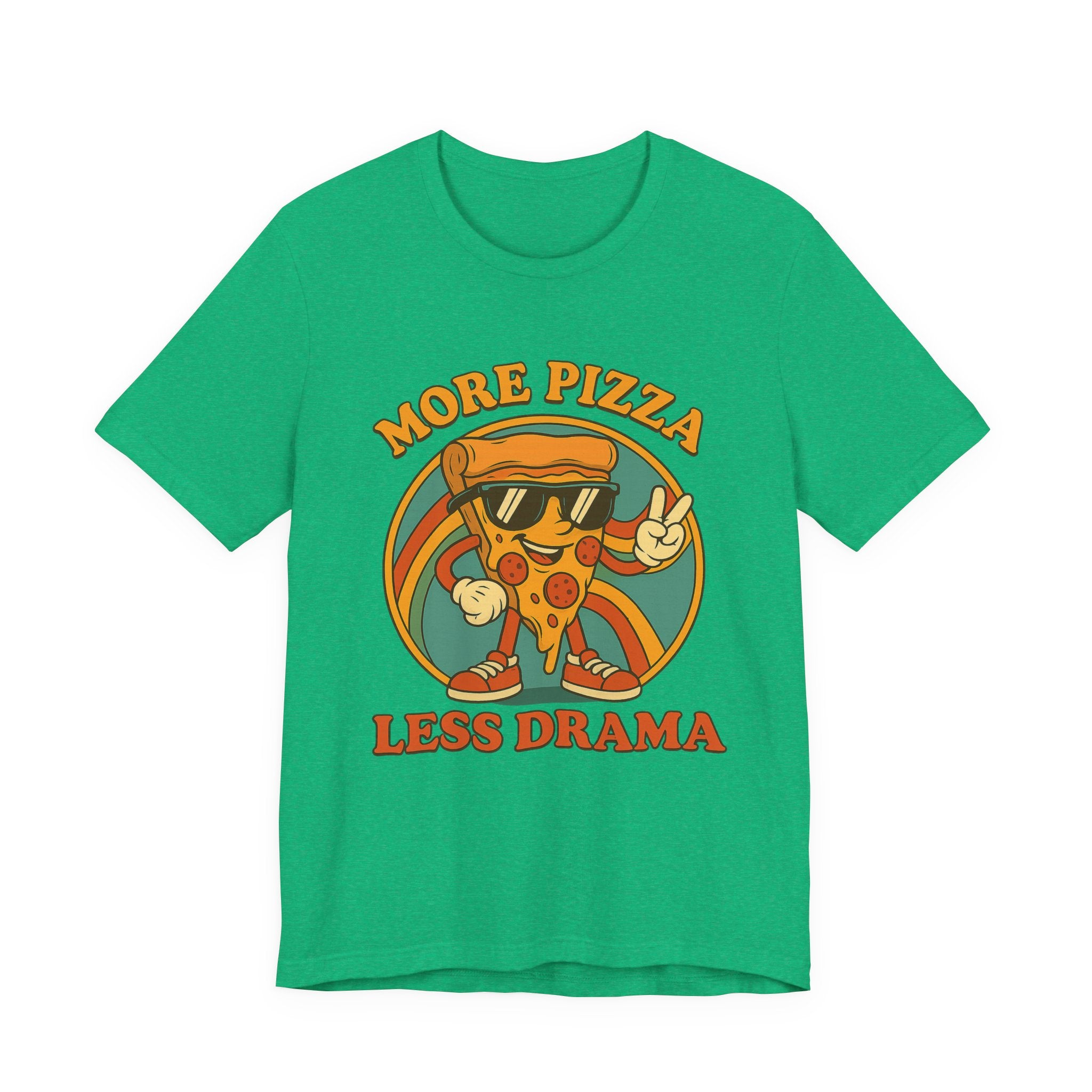 More Pizza Less Drama Shirt – Funny Pizza T-Shirt for Pizza Lovers | Unique Pizza Gifts & Graphic Tees