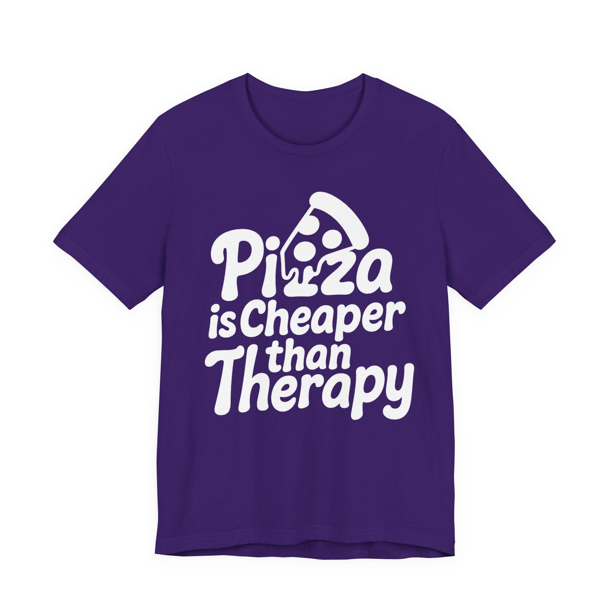 Pizza Is Cheaper Than Therapy Shirt – Funny Pizza T-Shirt for Pizza Lovers | Unique Pizza Gifts & Graphic Tees
