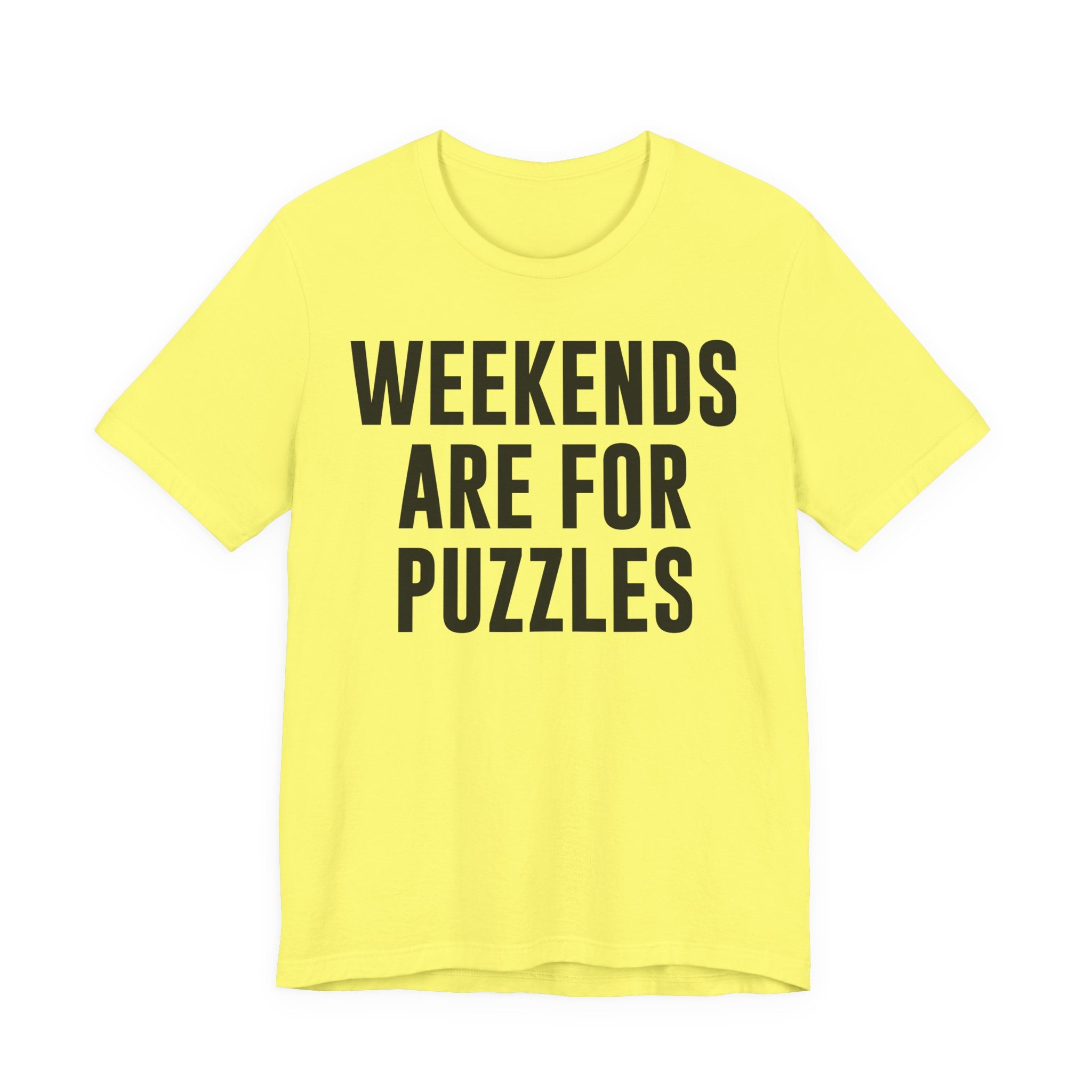 Weekends Are for Puzzles Shirt – Funny Puzzle T-Shirt for Puzzlers, Jigsaw Fans & Puzzle Enthusiasts | Gifts for Puzzle Lovers