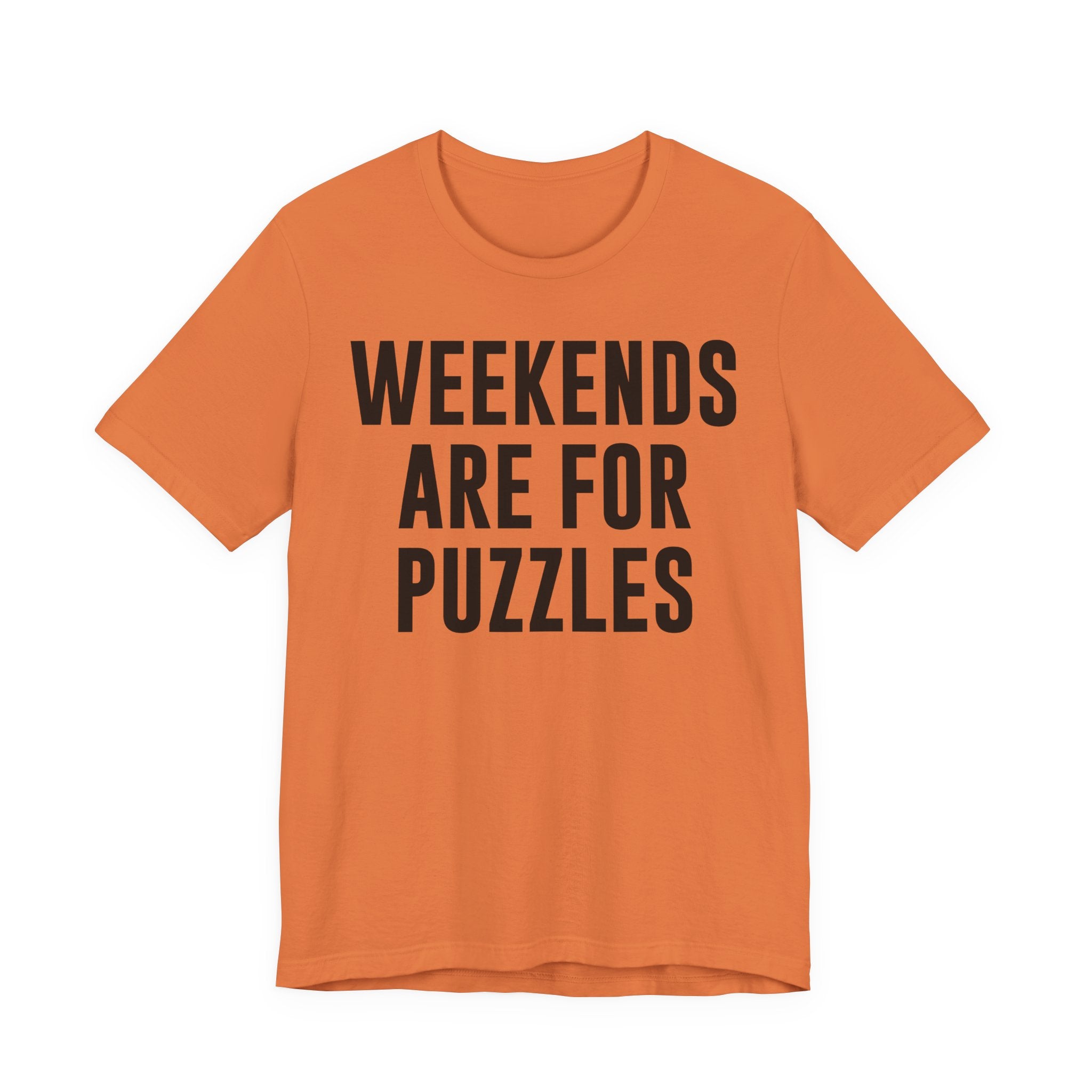 Weekends Are for Puzzles Shirt – Funny Puzzle T-Shirt for Puzzlers, Jigsaw Fans & Puzzle Enthusiasts | Gifts for Puzzle Lovers