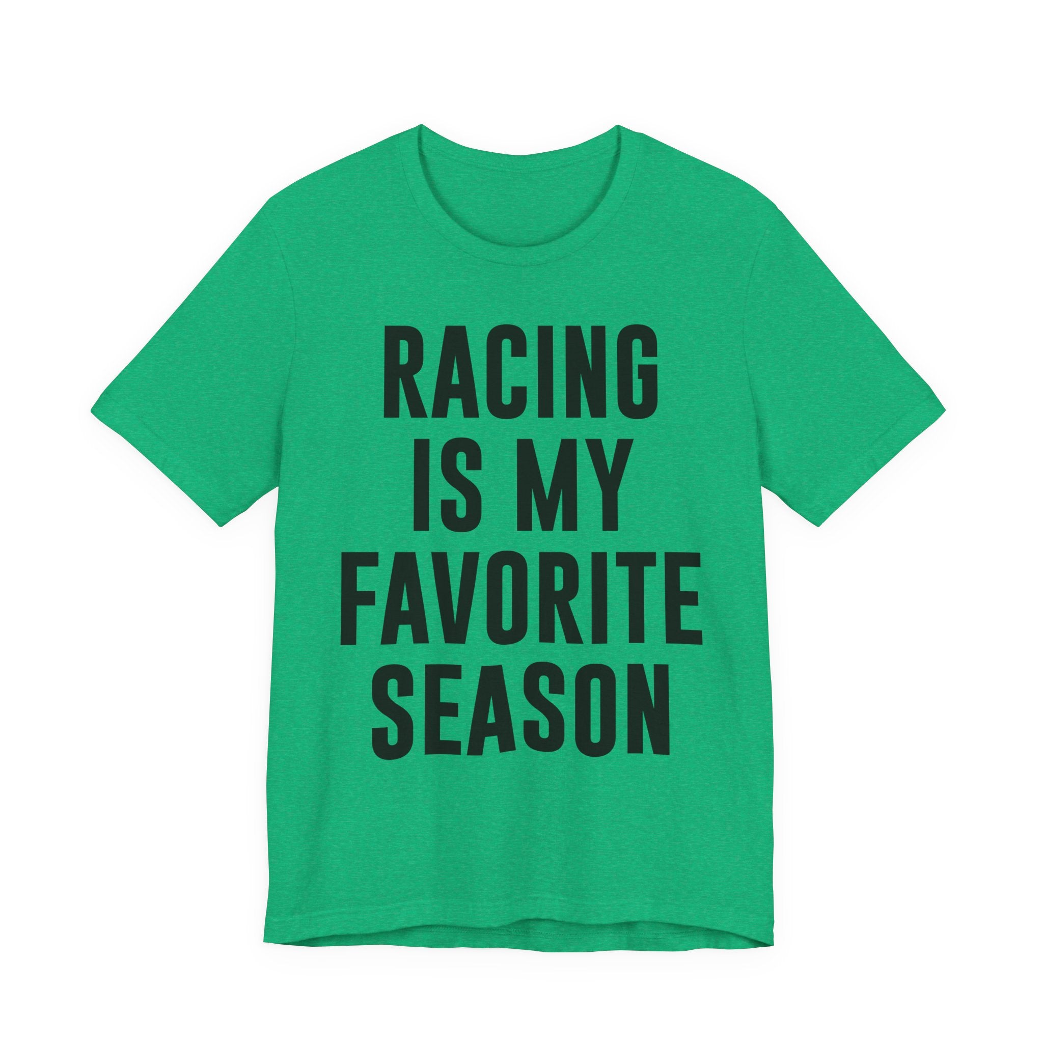 Racing Is My Favorite Season T-Shirt – Dirt Track & Oval Racing Shirt for Fans, Girlfriends & Wives | Funny Race Night Tee T-Shirt