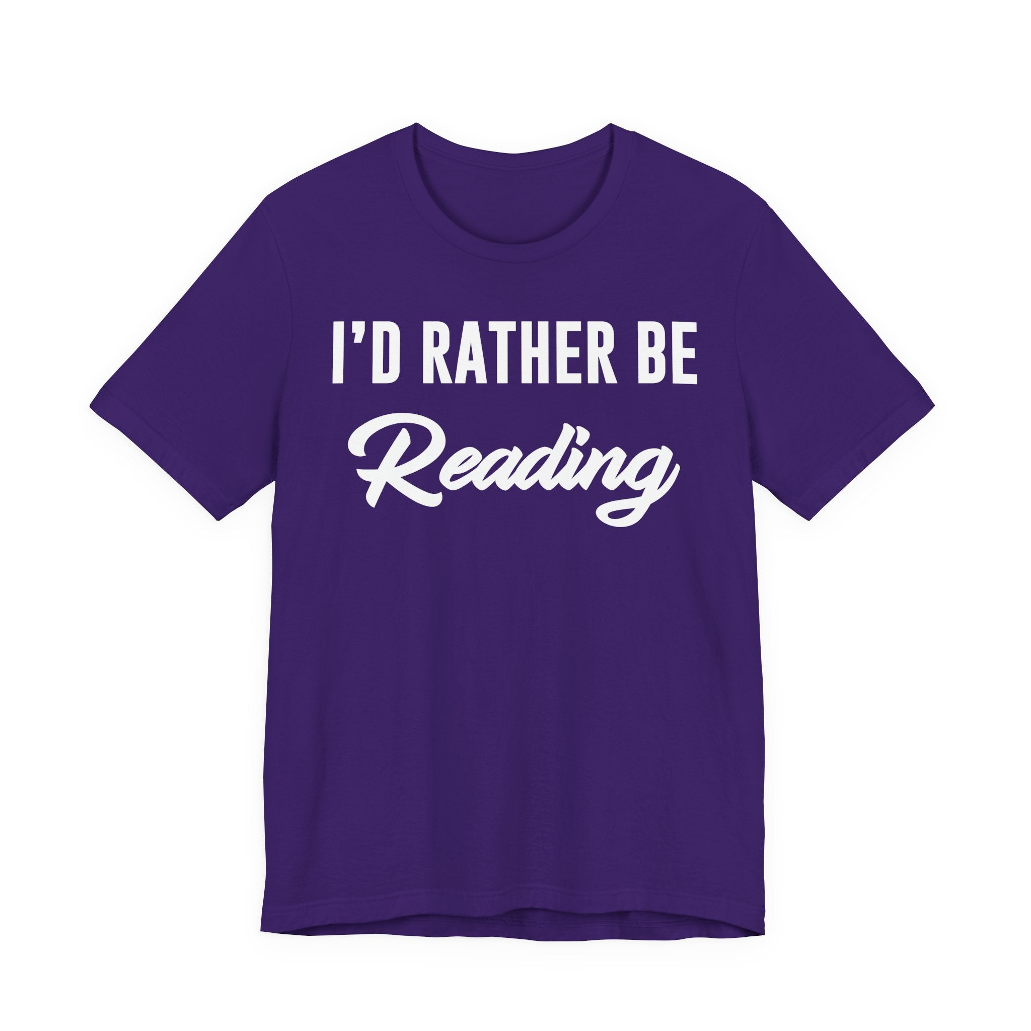 I’d Rather Be Reading Shirt – Funny Book Lover T-Shirt Gift for Bookworms, Book Nerds, Bibliophiles & Book Club Members T-Shirt