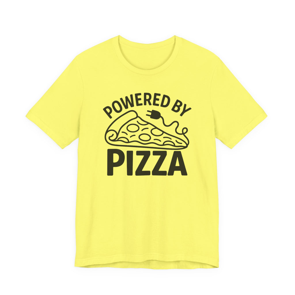 Powered by Pizza Shirt – Funny Pizza T-Shirt for Pizza Lovers | Unique Pizza Gifts & Graphic Tees T-Shirt