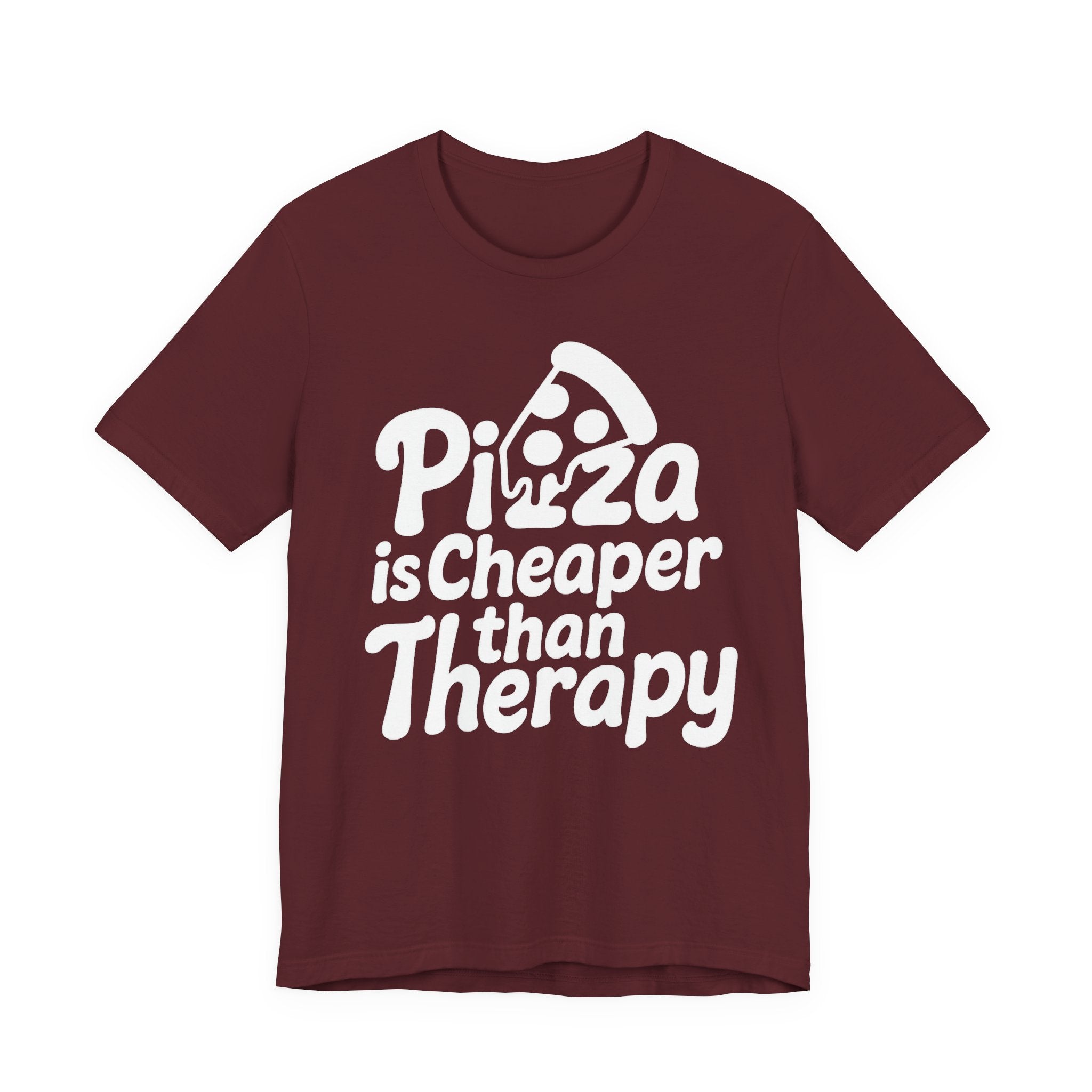 Pizza Is Cheaper Than Therapy Shirt – Funny Pizza T-Shirt for Pizza Lovers | Unique Pizza Gifts & Graphic Tees